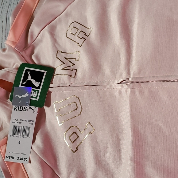 🆕️ PUMA GIRLS HOODED PINK JACKET 👩 - Picture 4 of 9